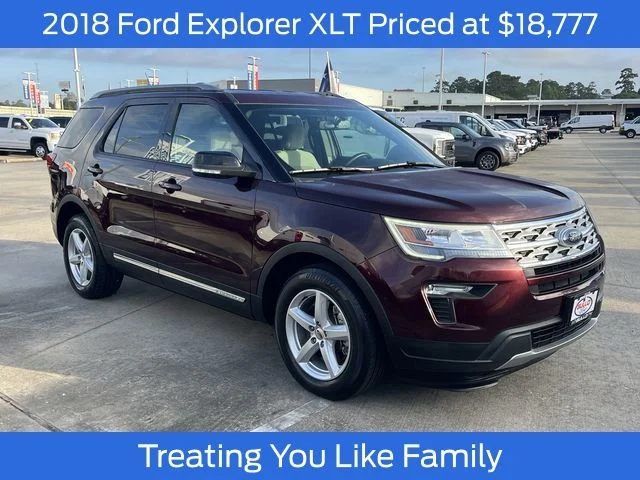 Certified Used 2018 Burgundy Velvet Metallic Tinted Clearcoat Ford XLT image 1