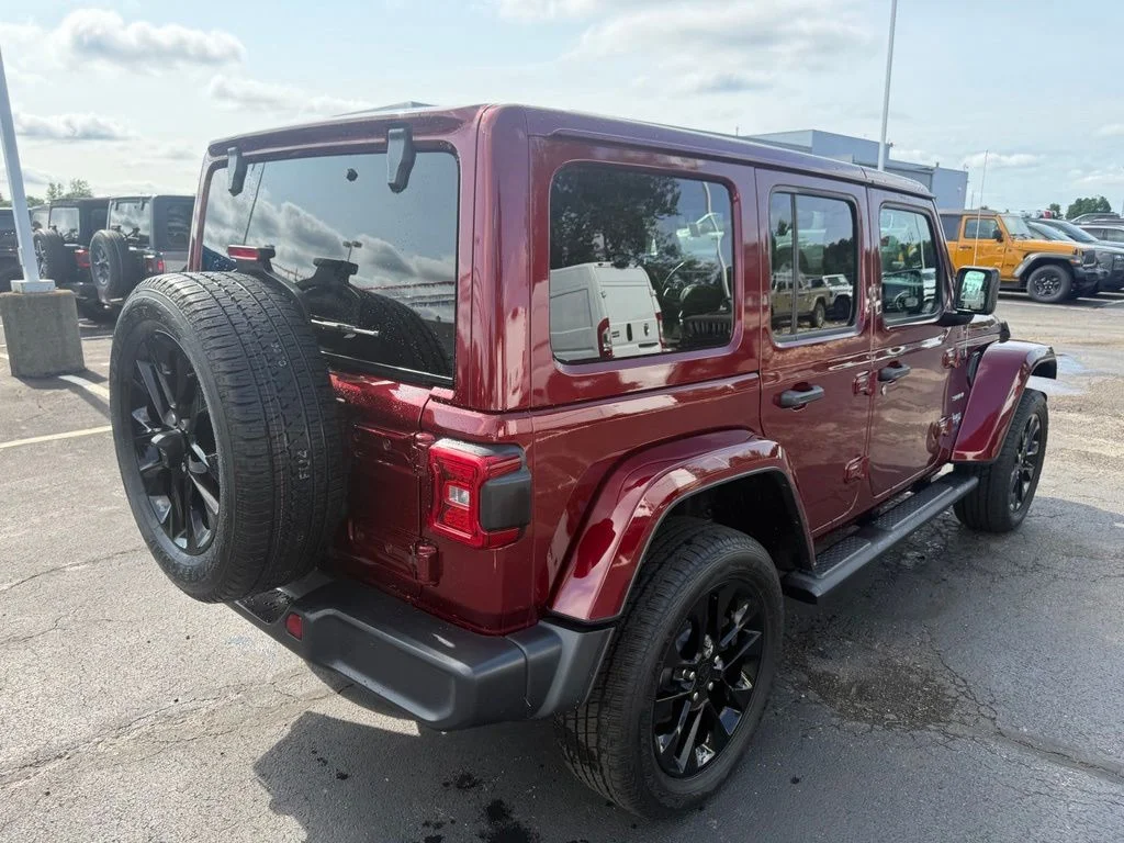 Certified Used 2021 Red Jeep Unlimited Sahara 4xe image 3