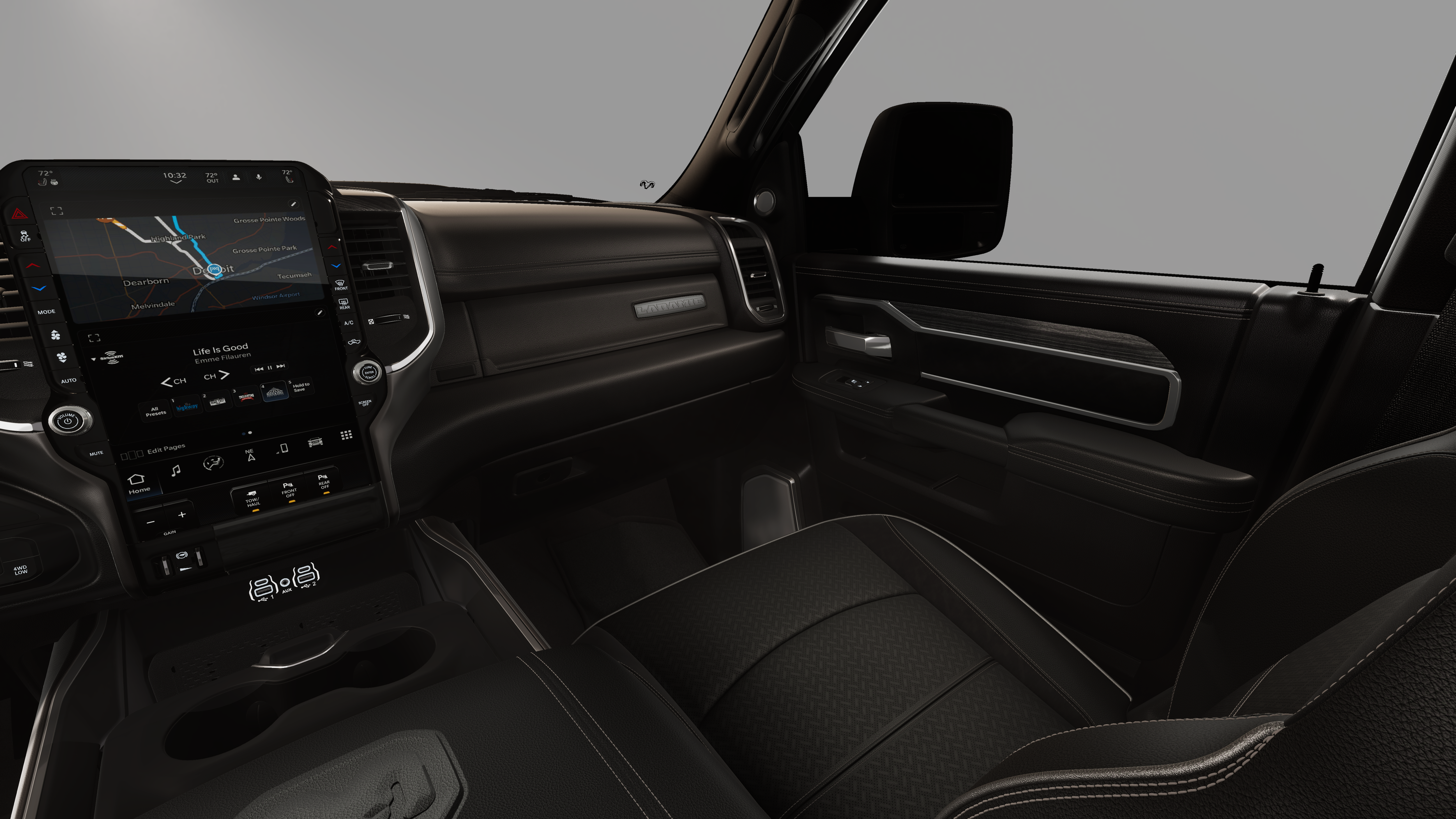 New 2026 Ceramic Gray Clear-Coat Exterior Paint RAM Laramie image 19