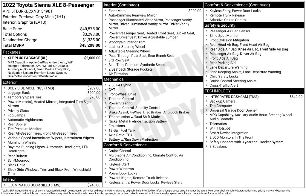Certified Used 2022 Gray Toyota XLE image 11