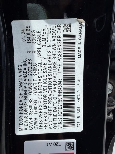Used 2024 Black Honda Sport image 32