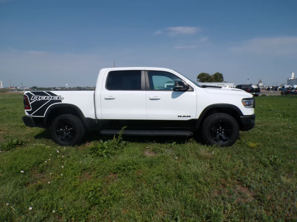 Used 2021 Bright White Clearcoat Ram Rebel image 4