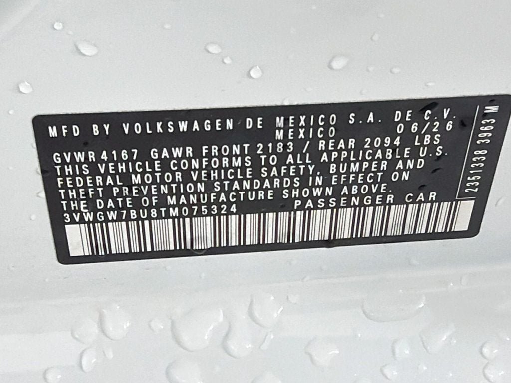 New 2026 Opal White Pearl Volkswagen SEL Automatic image 34