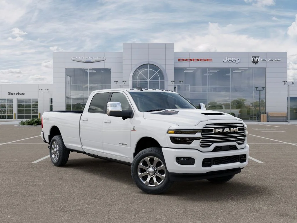 New 2026 Bright White Clear-Coat Exterior Paint RAM Laramie image 5