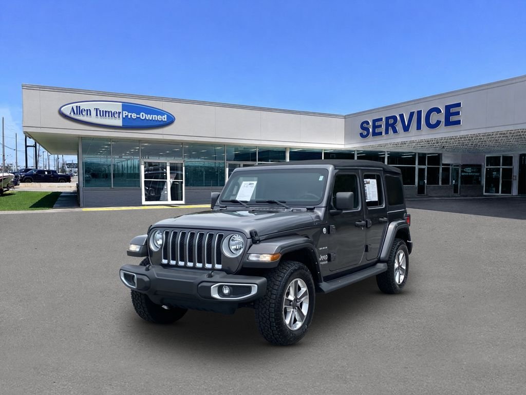 Used 2022 Granite Crystal Metallic Clearcoat Jeep Unlimited Sahara image 4