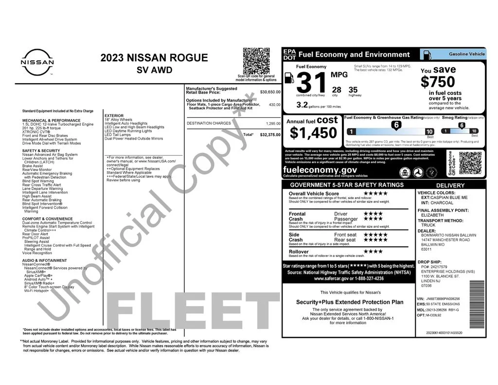 Used 2023 Blue Nissan SV image 16