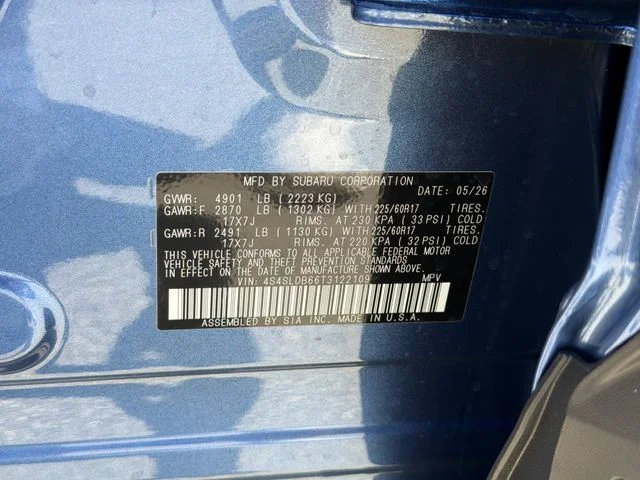 New 2026 DAYBREAK BLUE PEARL Subaru Premium image 26
