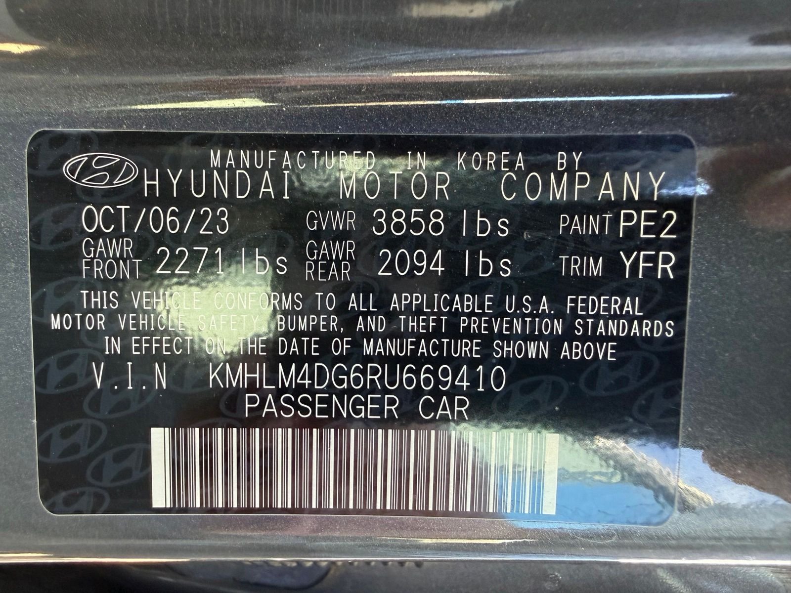 Used 2024 Gray Hyundai SEL image 43