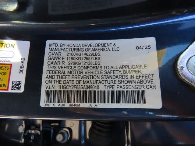 Certified Used 2025 Canyon River Blue Metallic Honda EX-L image 27