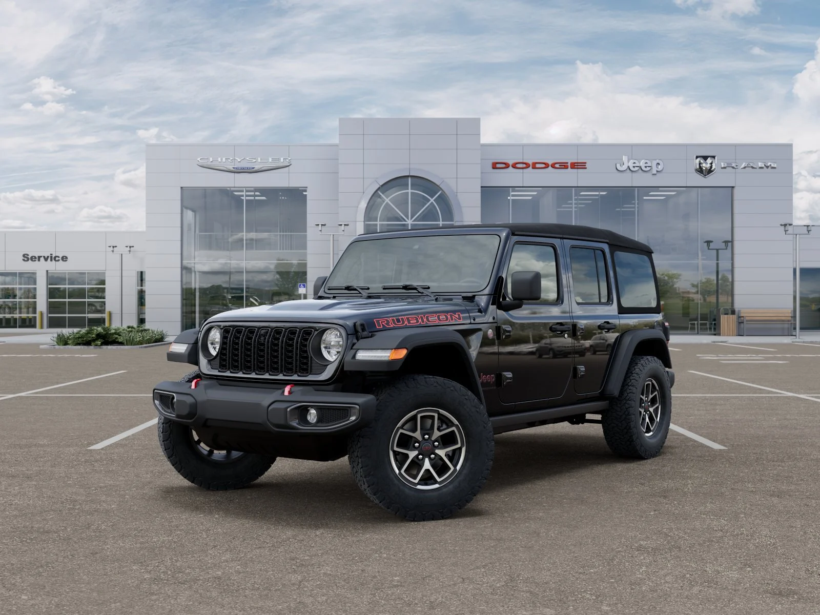 New 2025 Black Clear-Coat Exterior Paint Jeep Rubicon image 28