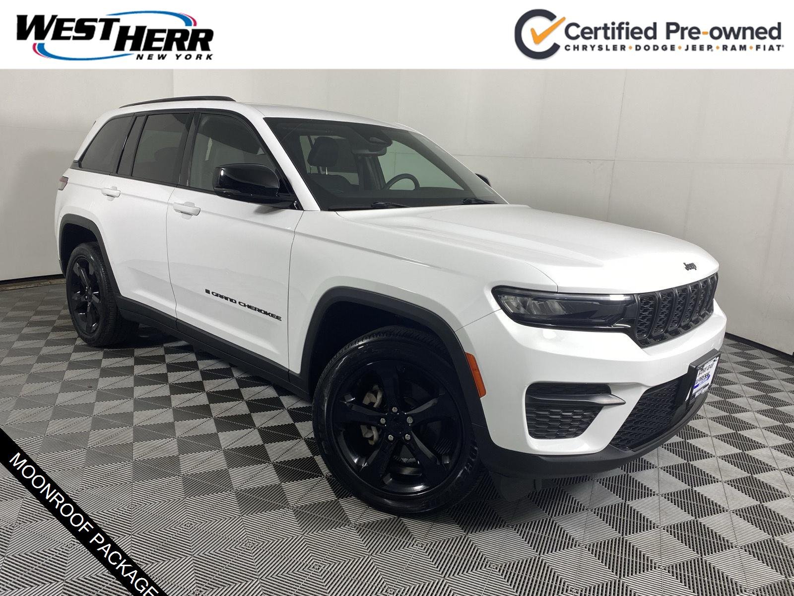 Used 2023 Bright White Clearcoat Jeep Altitude X image 1