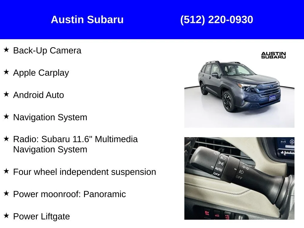 New 2026 Gray Subaru Premium Hybrid image 9