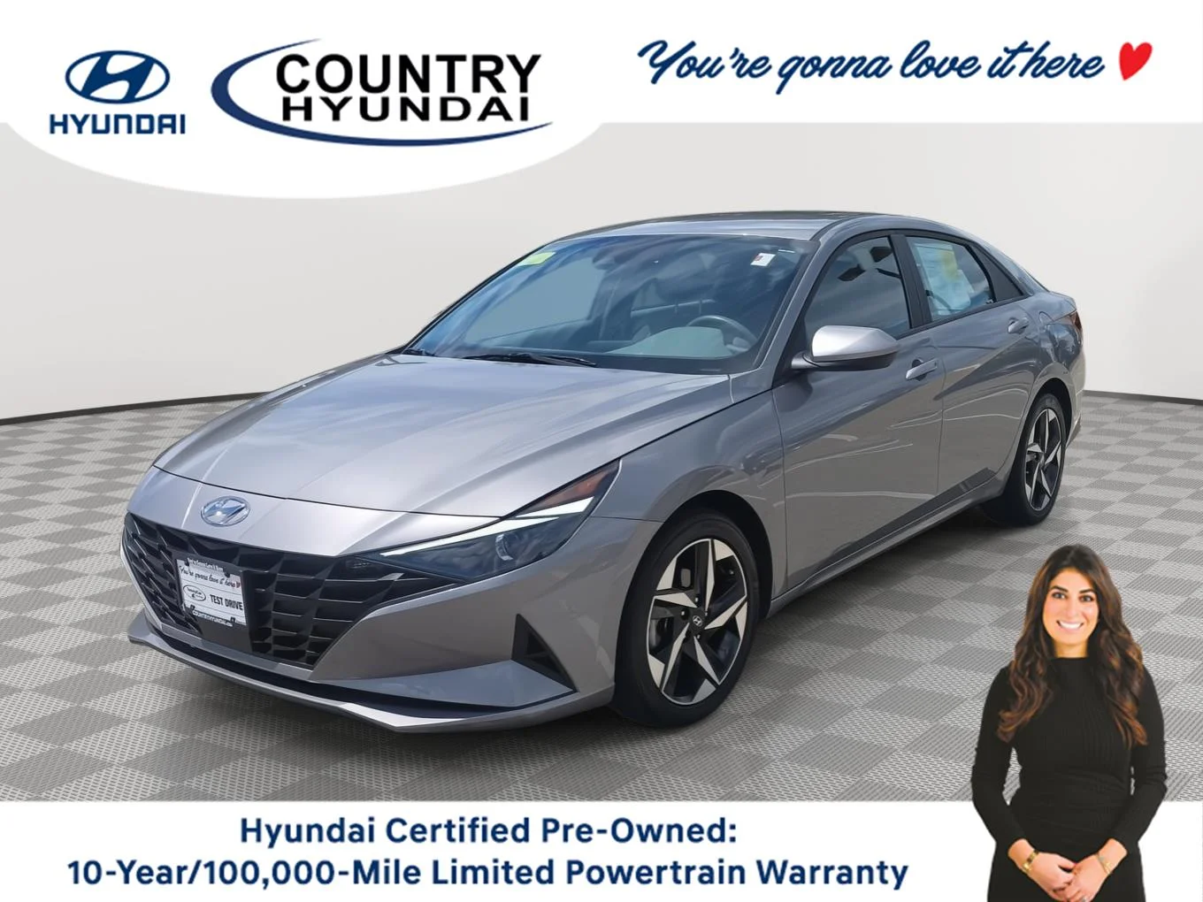 Certified Used 2023 Fluid Metal Hyundai SEL image 1