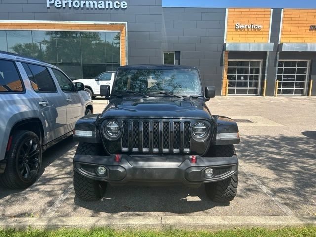 Used 2021 Black Clearcoat Jeep Unlimited Rubicon image 2