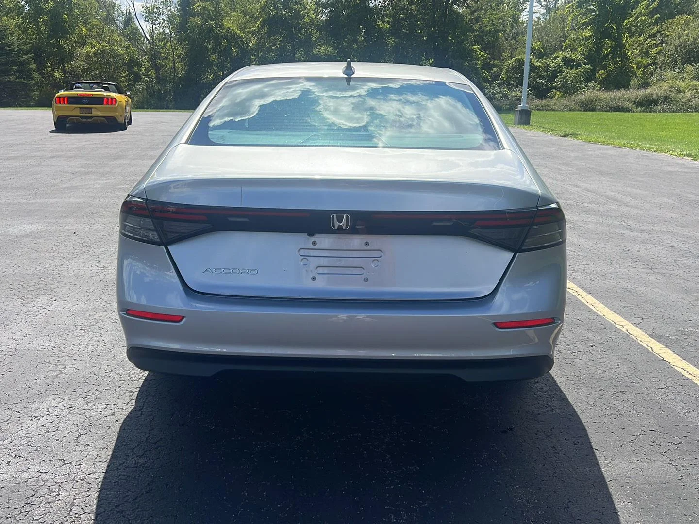 Used 2024 Solar Silver Metallic Honda EX image 14