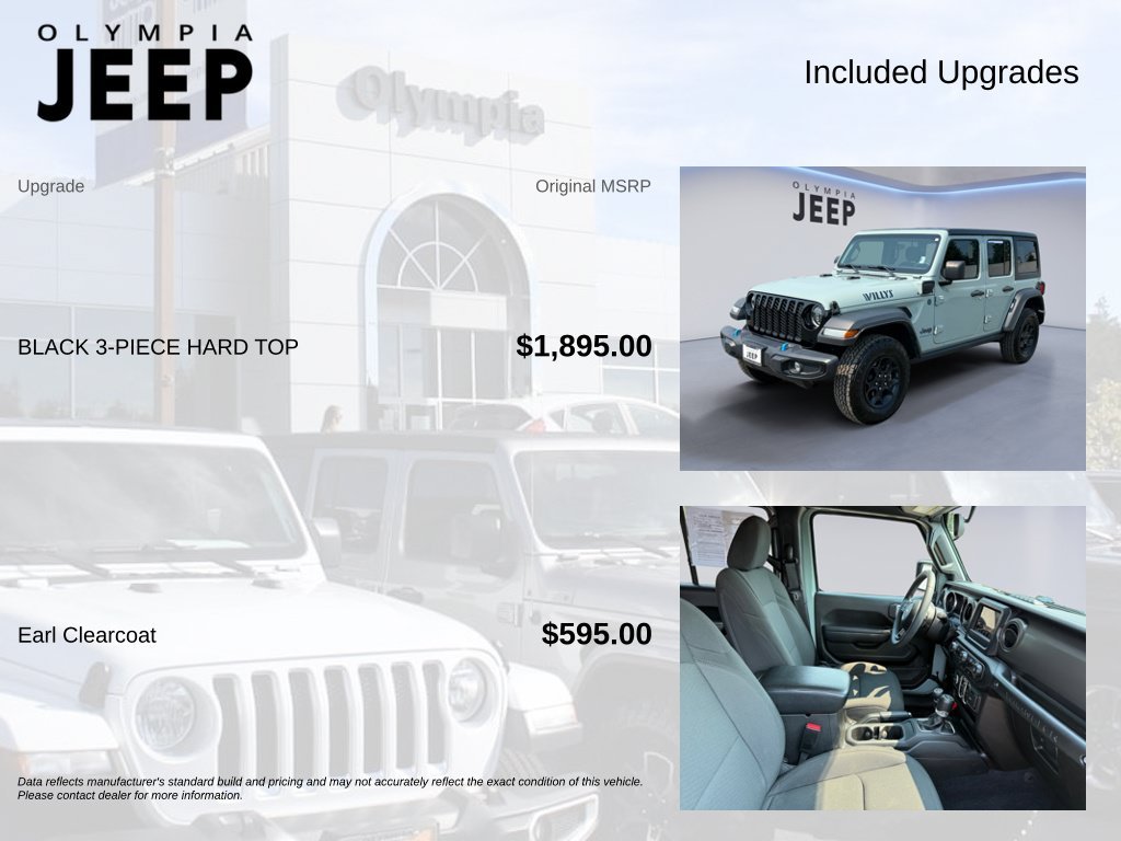 Used 2023 Gray Jeep Willys 4xe image 4