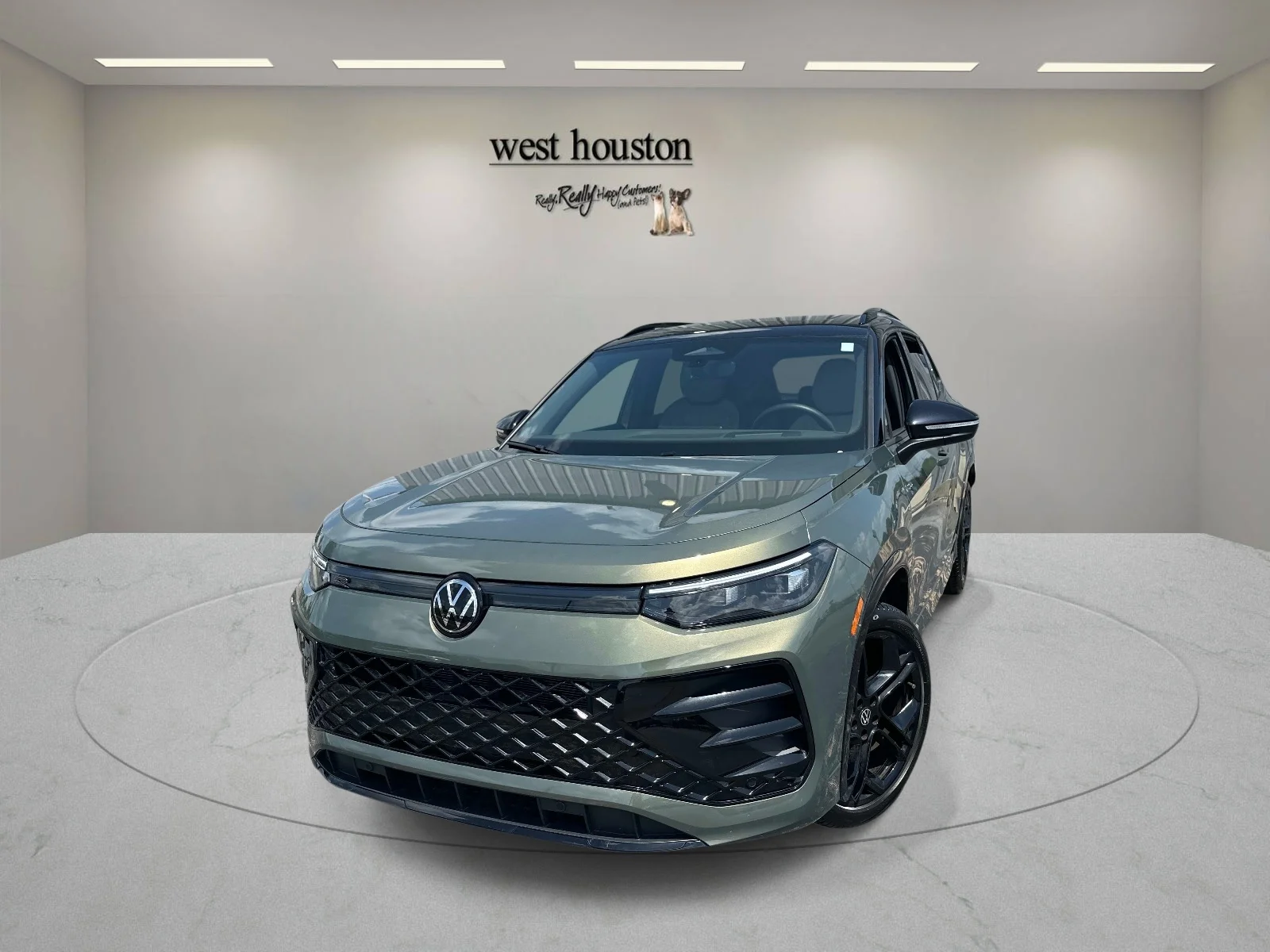 Used 2026 Avocado Green w/Deep Black Roof Volkswagen SE R-Line Black FWD image 1