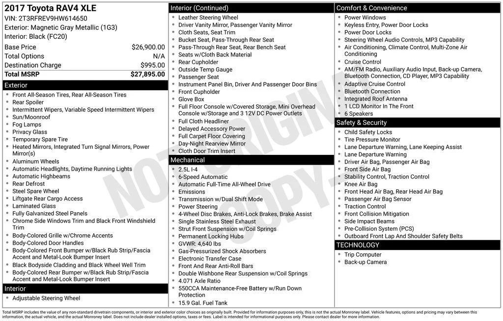 Certified Used 2017 Gray Toyota XLE image 7