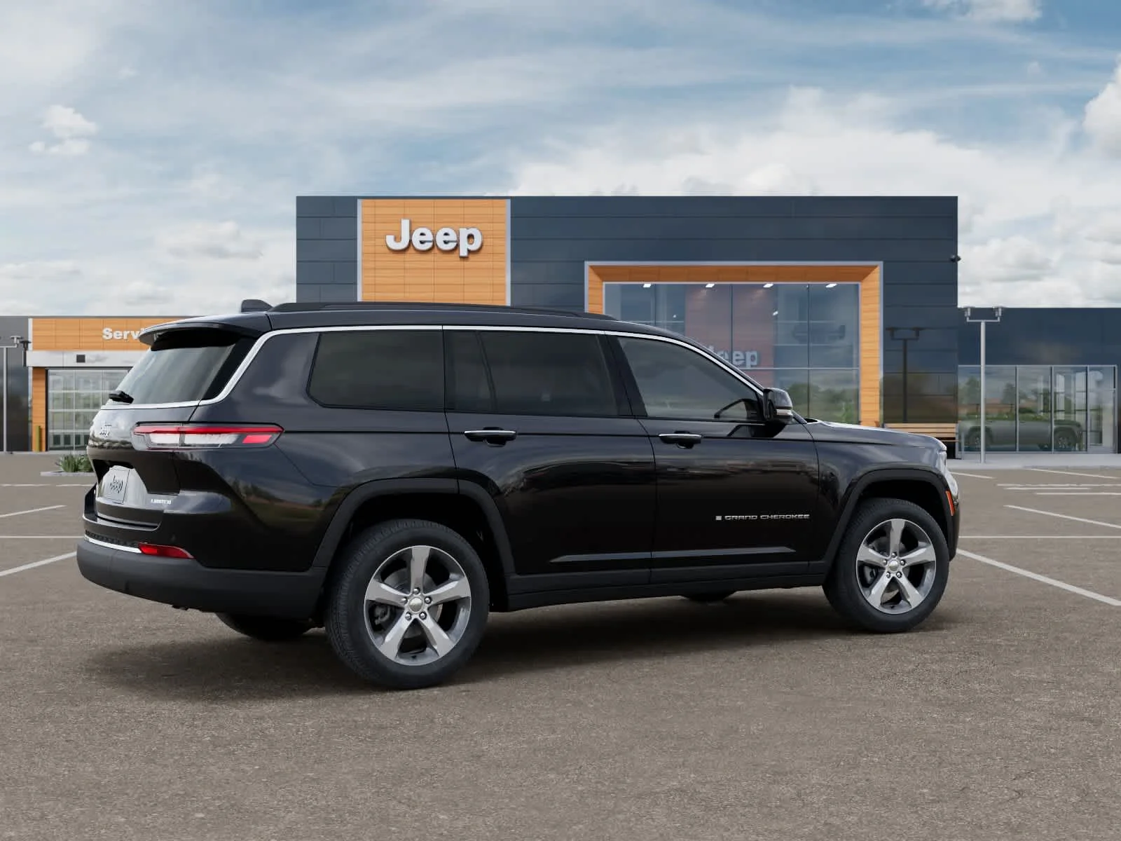 New 2026 Diamond Black Crystal Pearlcoat Jeep Limited image 4