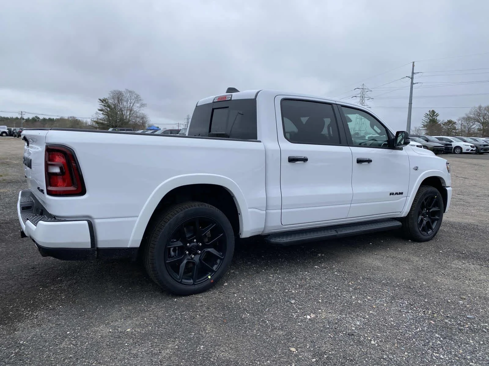 New 2026 Bright White Clear-Coat Exterior Paint RAM Laramie image 3