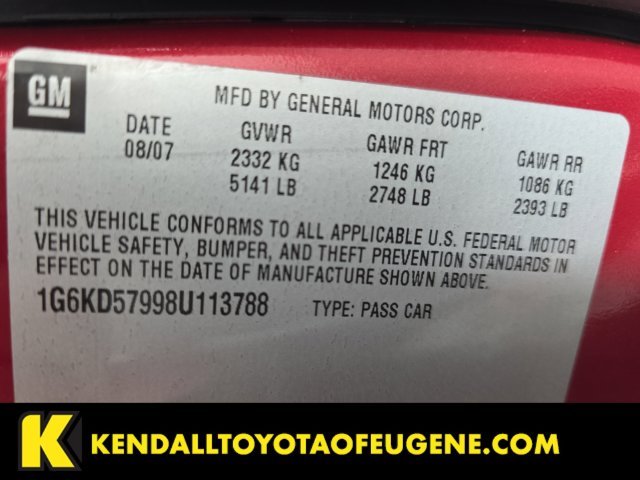 Used 2008 Red Cadillac 1SE image 20