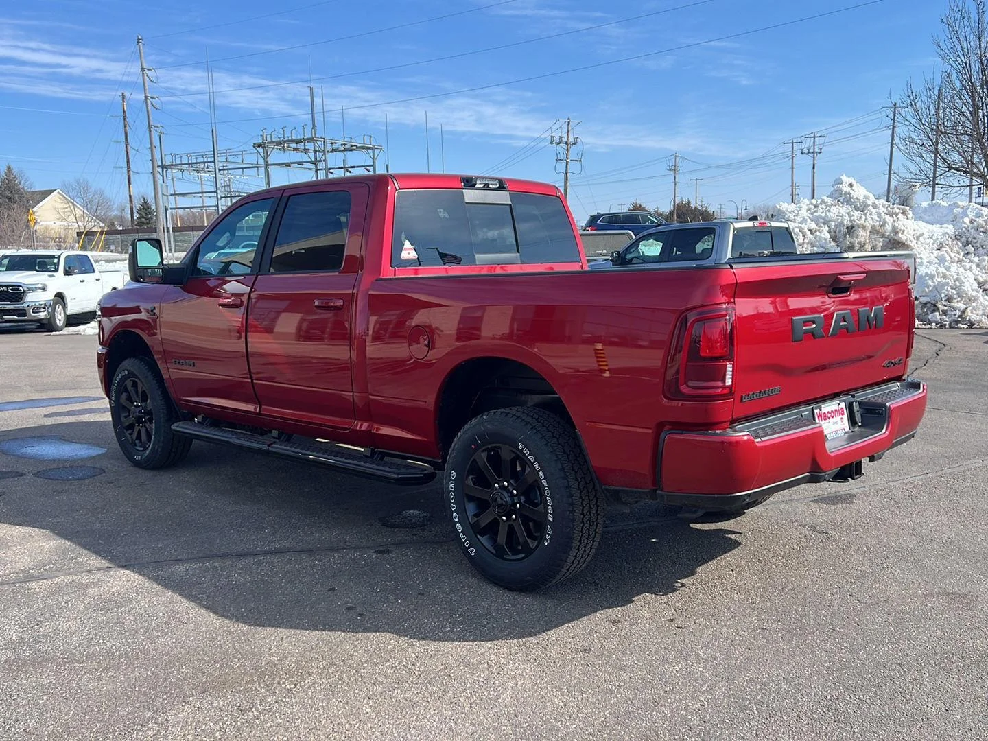 New 2026 Molten Red Pearl-Coat Exterior Paint RAM Laramie image 6