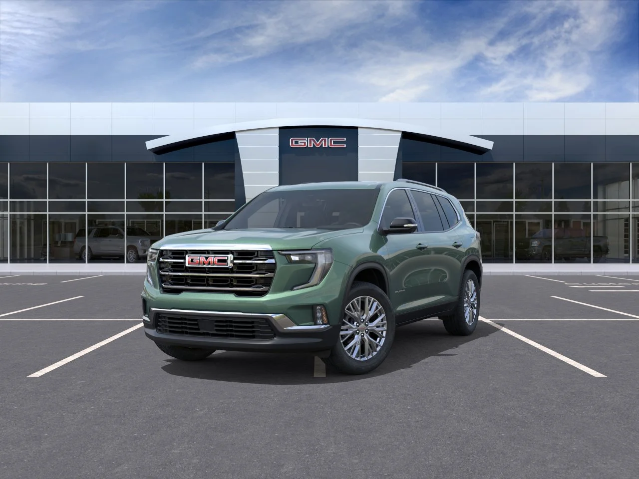 New 2027 Trailstone Green Metallic GMC Elevation image 8