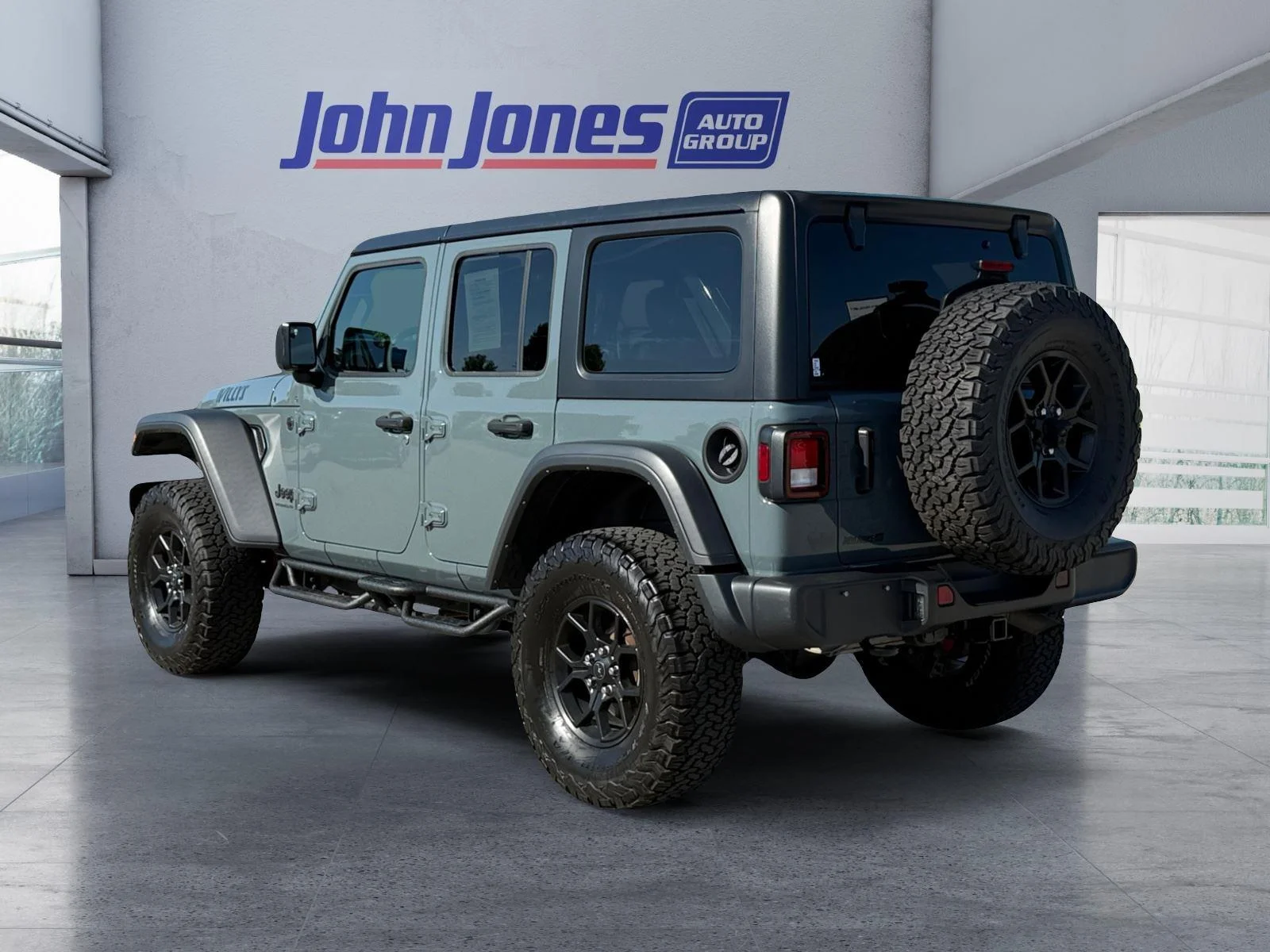Used 2024 Gray Jeep 4-Door Willys 4x4 image 9