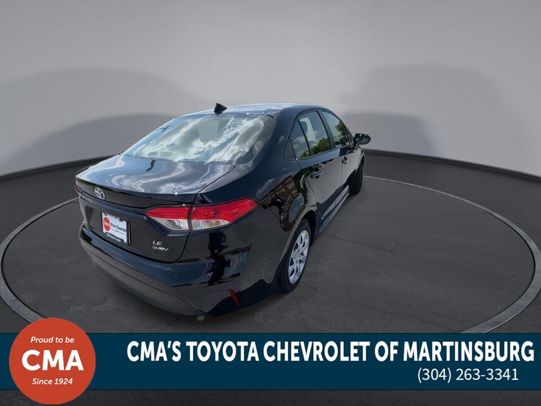 Used 2025 Midnight Black Metallic Toyota Hybrid LE image 8