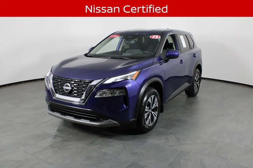 Certified Used 2023 Blue Nissan SV image 2