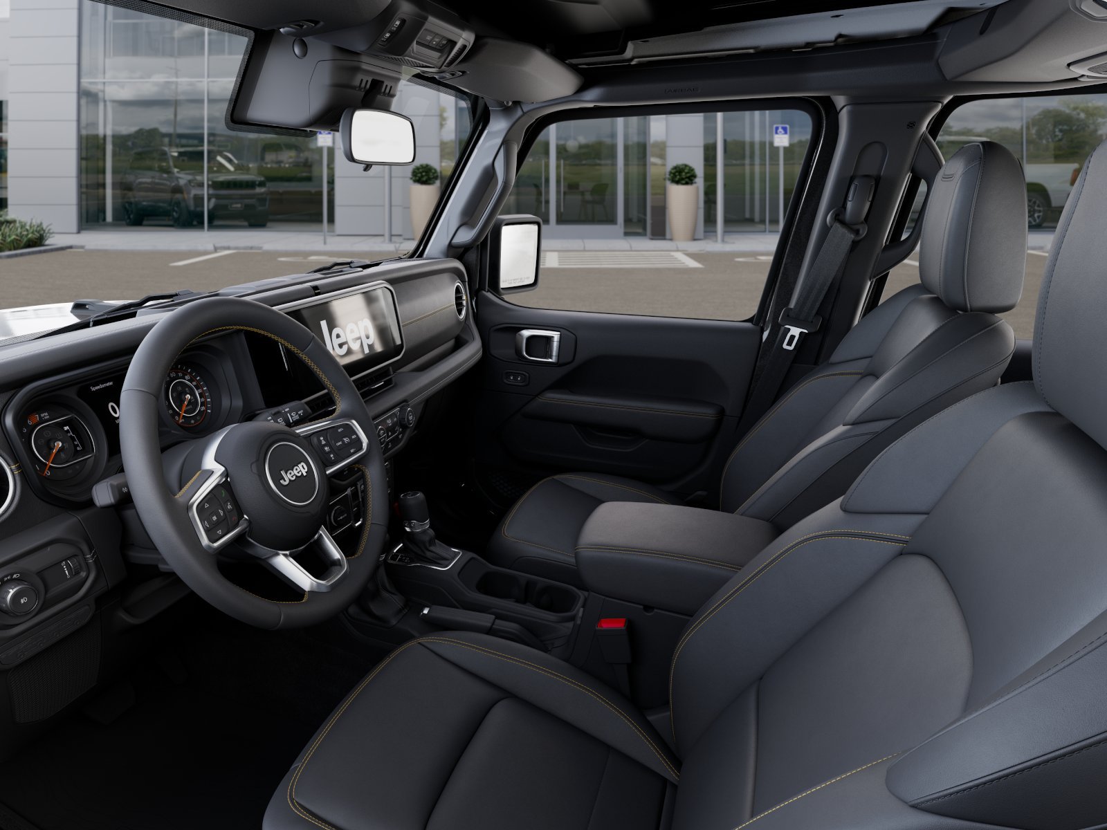 New 2025 Granite Crystal Metallic Clear-Coat Exterior Paint Jeep Sahara image 61
