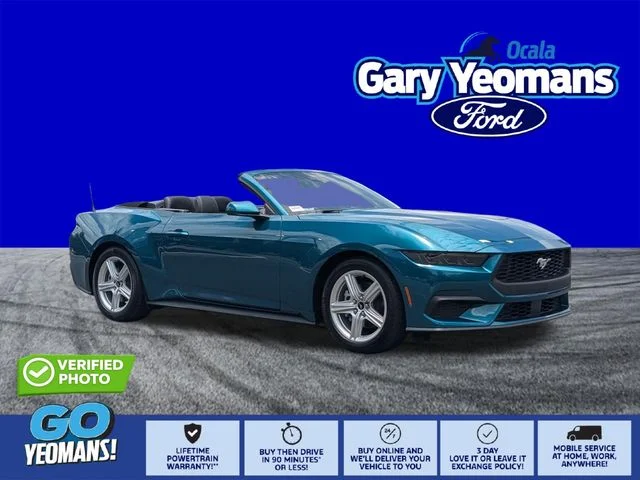 New 2026 Adriatic Blue Metallic Ford EcoBoost® Convertible image 1