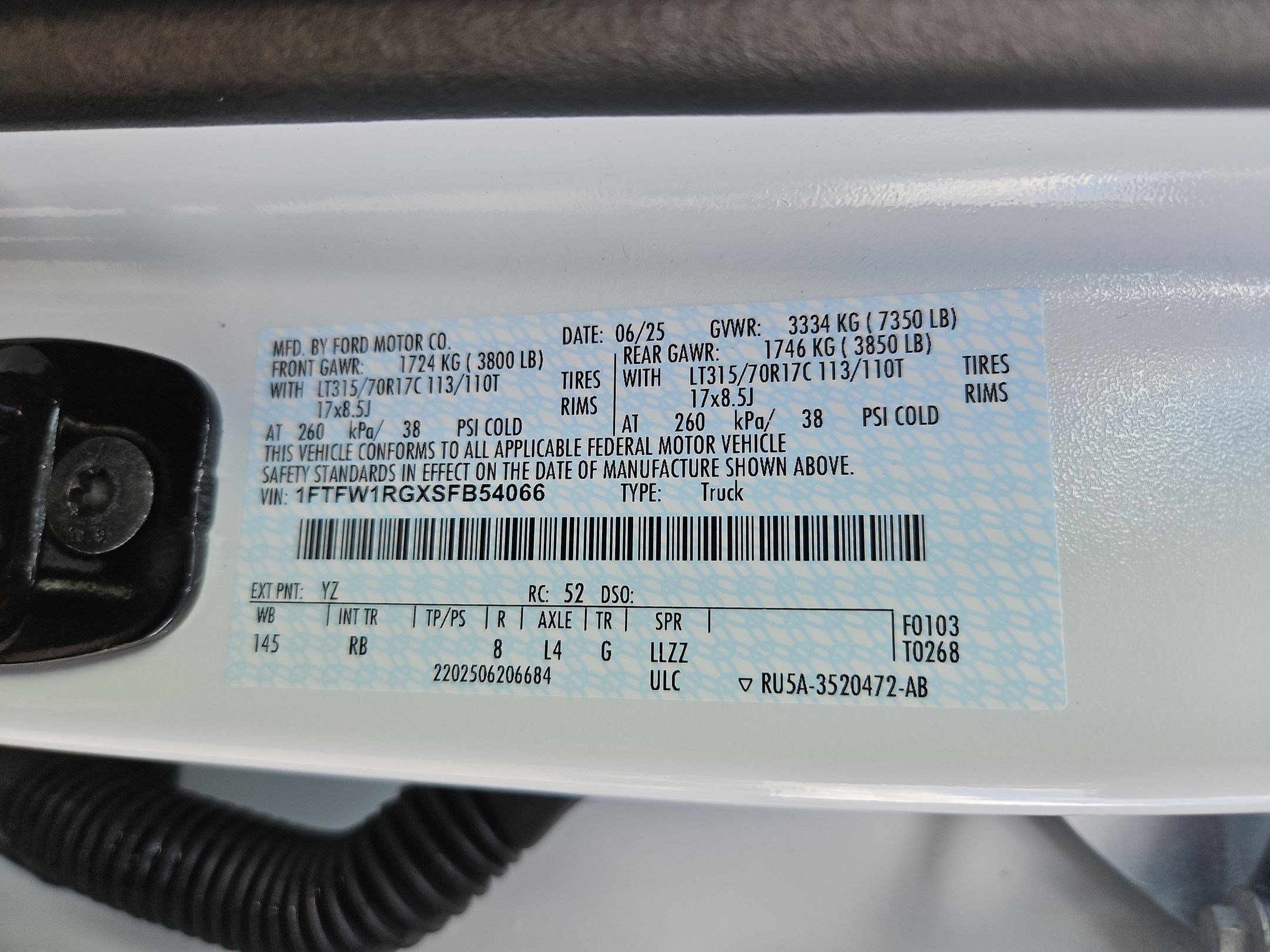 Used 2025 Oxford White Ford Raptor image 33