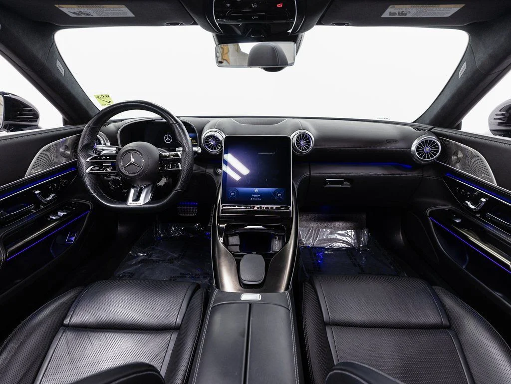 Used 2022 MANUFAKTUR Moonlight White Metallic Mercedes-Benz SL 55 AMG® image 29