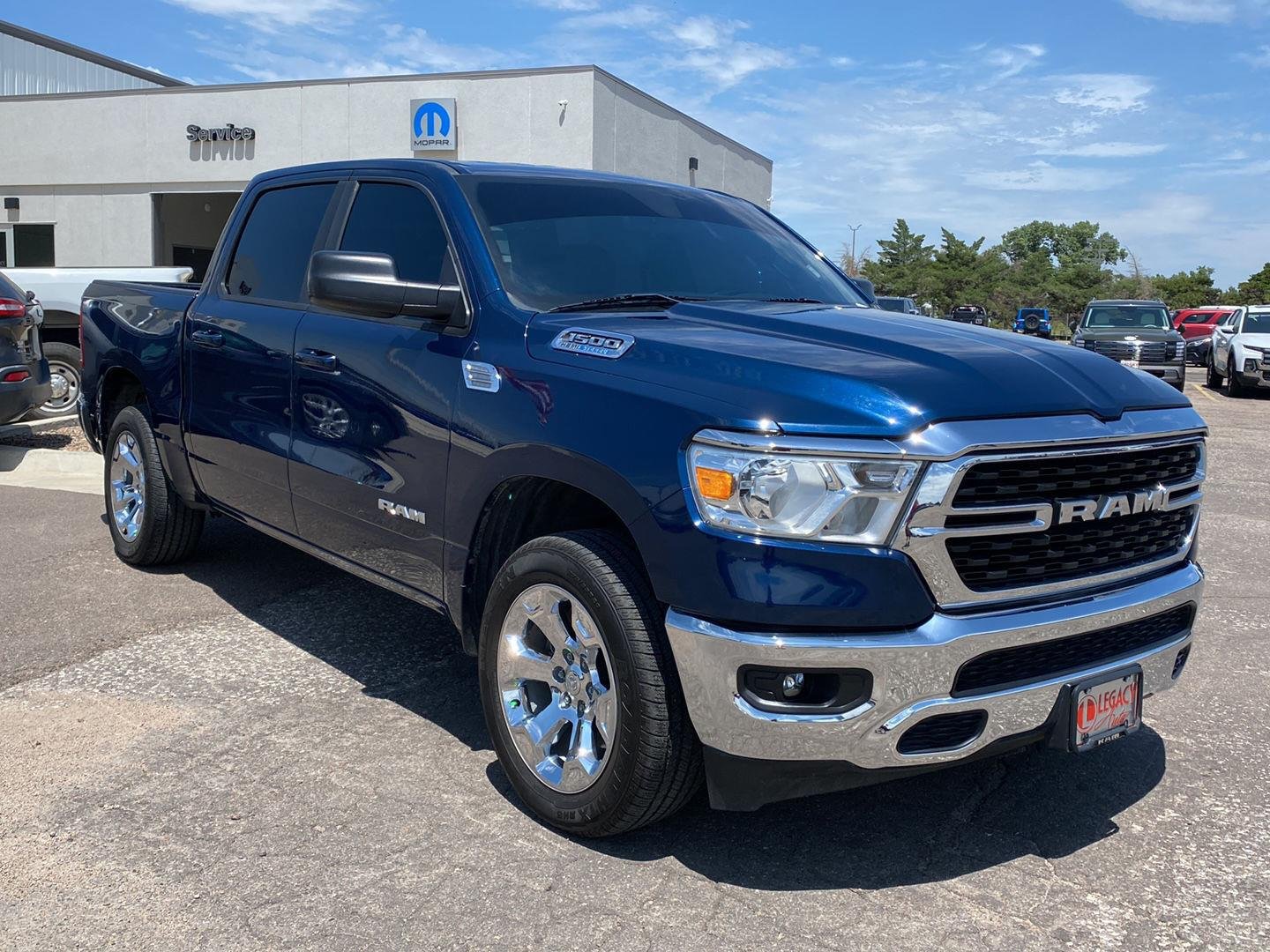 Used 2022 Patriot Blue Pearlcoat Ram Big Horn image 7