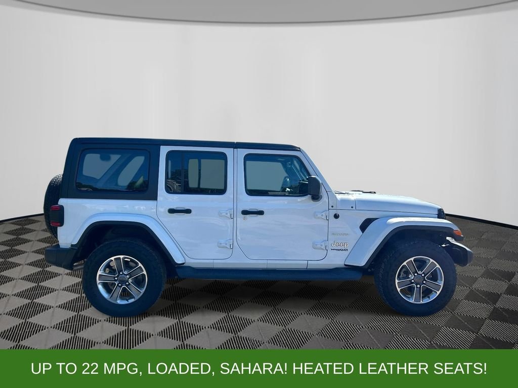 Used 2021 White Jeep Unlimited Sahara image 6