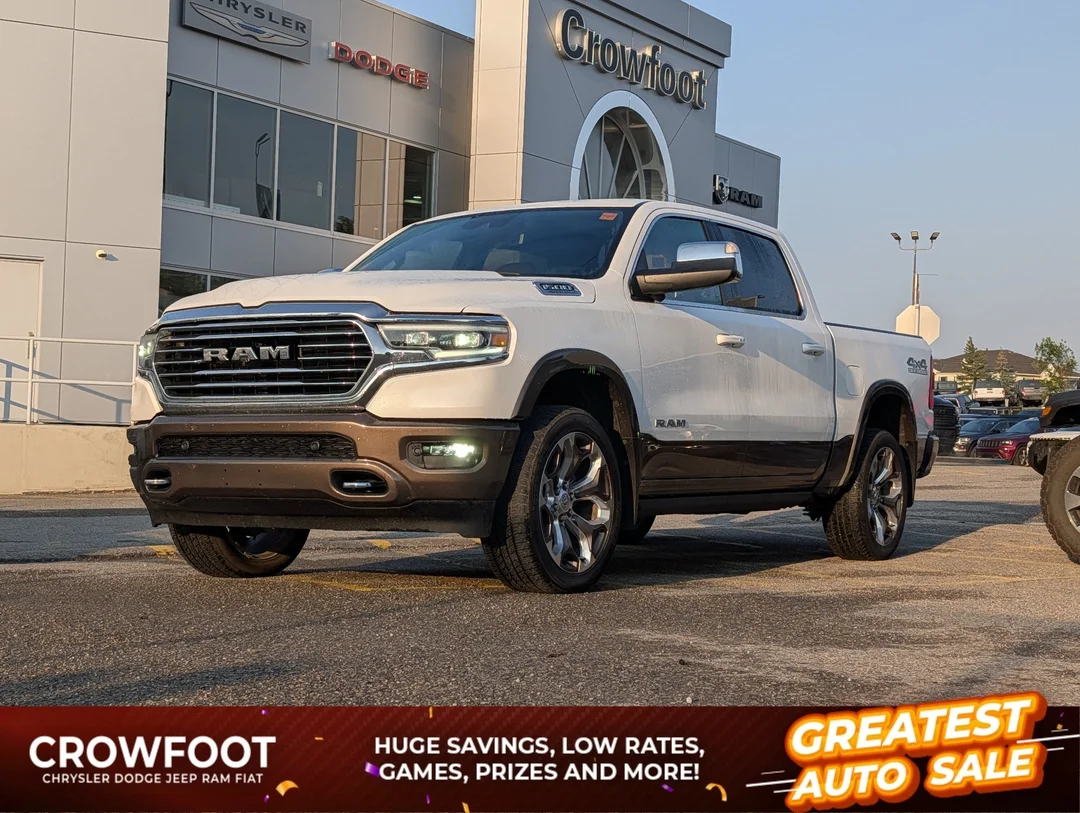 Used 2023 White RAM Limited Longhorn - - 4x4 - Trailer Tow Group - Panoramic Sunroof - 5.7L HEMI eTorque V8 & More! image 1
