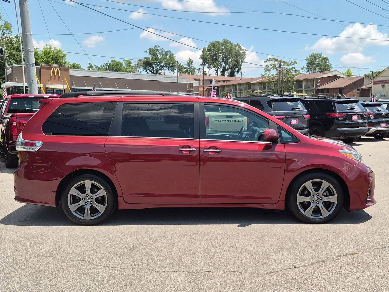 Used 2019 Red Toyota SE image 9