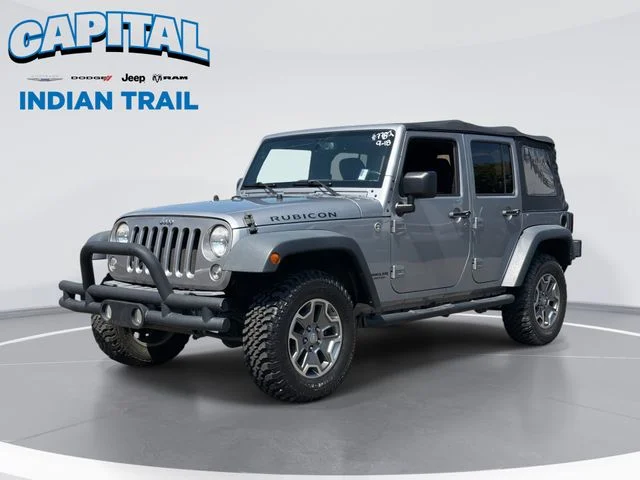 Used 2015 Silver Jeep Unlimited Rubicon image 1