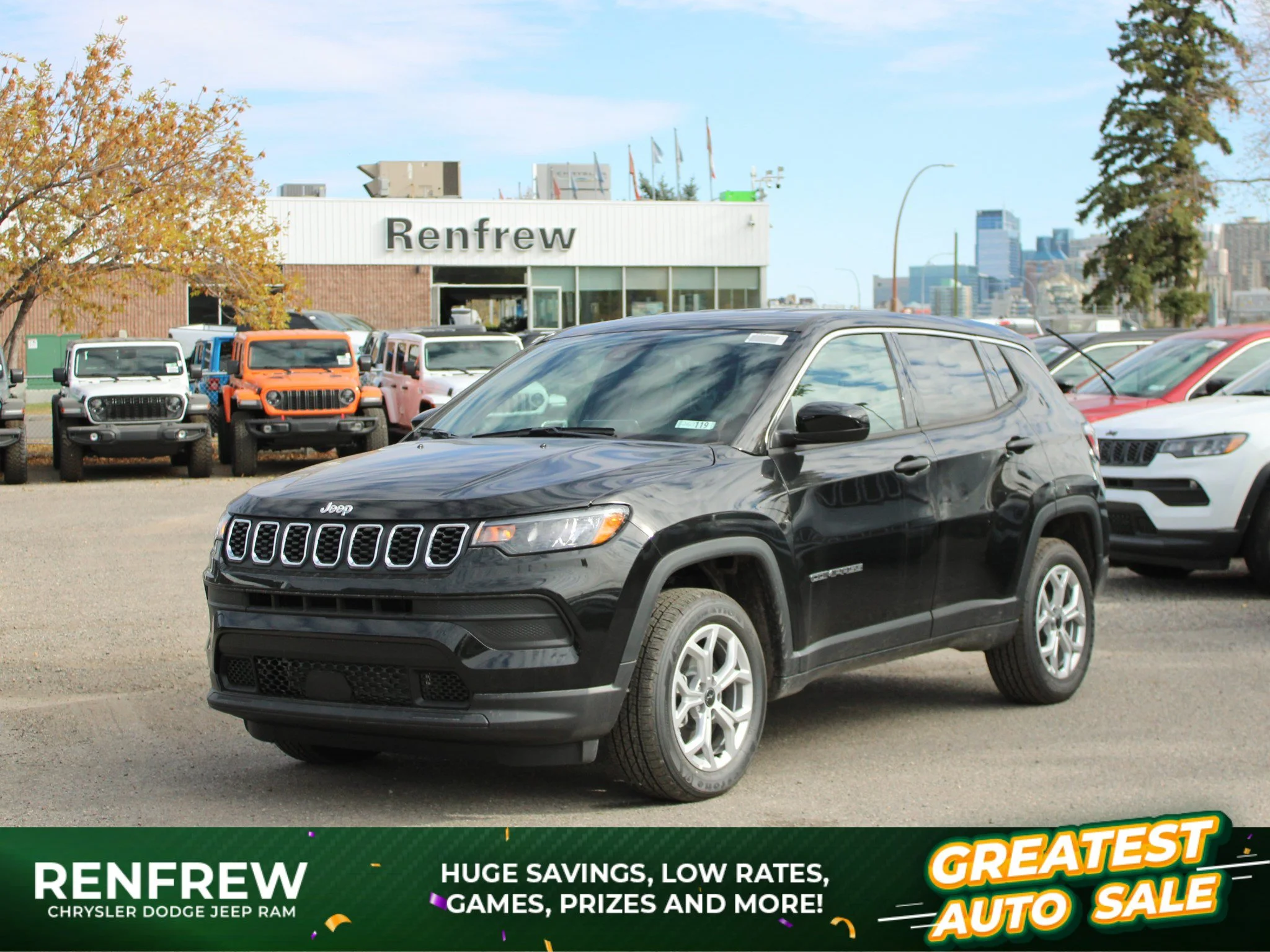 New 2026 Black Jeep Sport* 4x4, Turbo, Heated Seats image 1