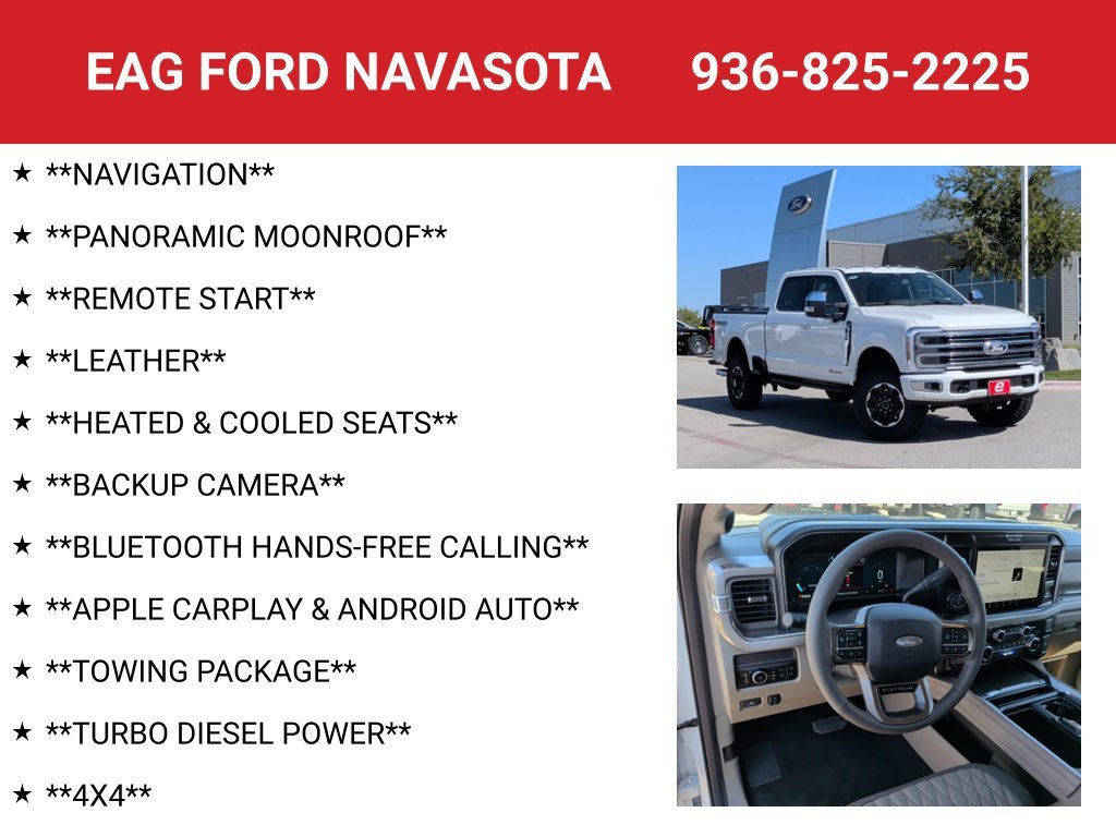 New 2027 Star White Metallic Tri-Coat Ford F-250® Platinum® image 4
