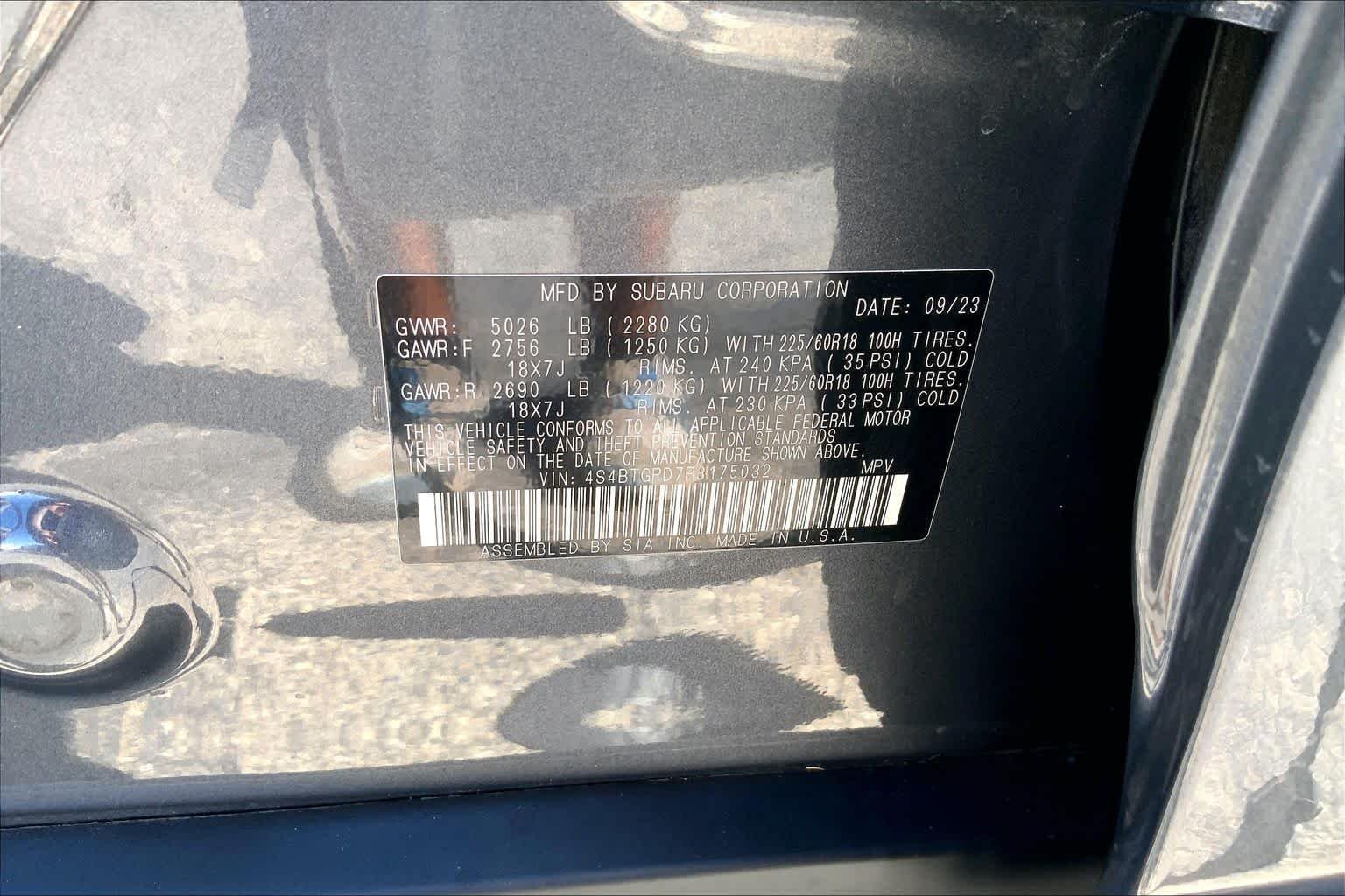 Used 2024 Magnetite Gray Metallic Subaru Touring XT image 30