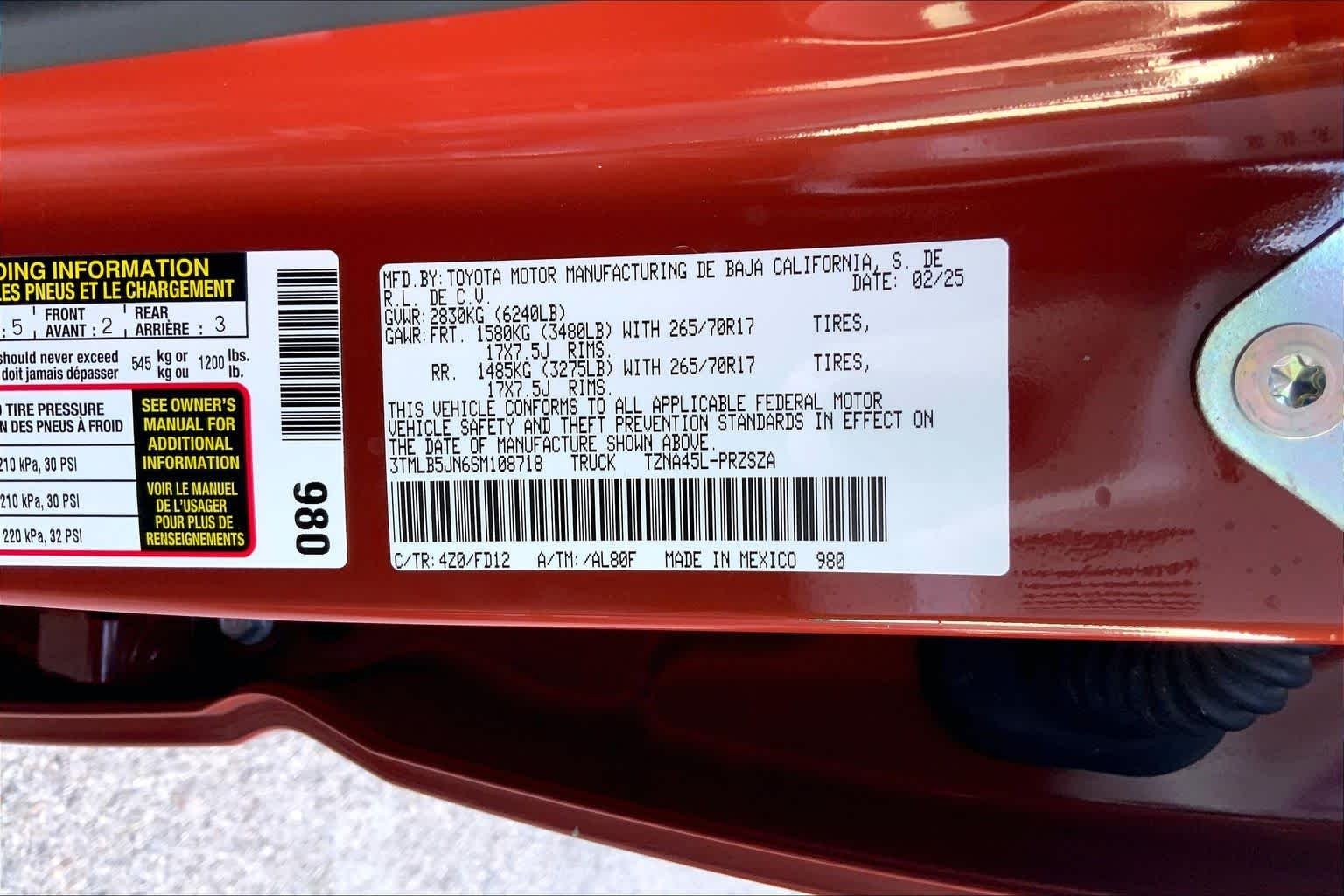 Used 2025 Terra Toyota TRD Off Road image 34