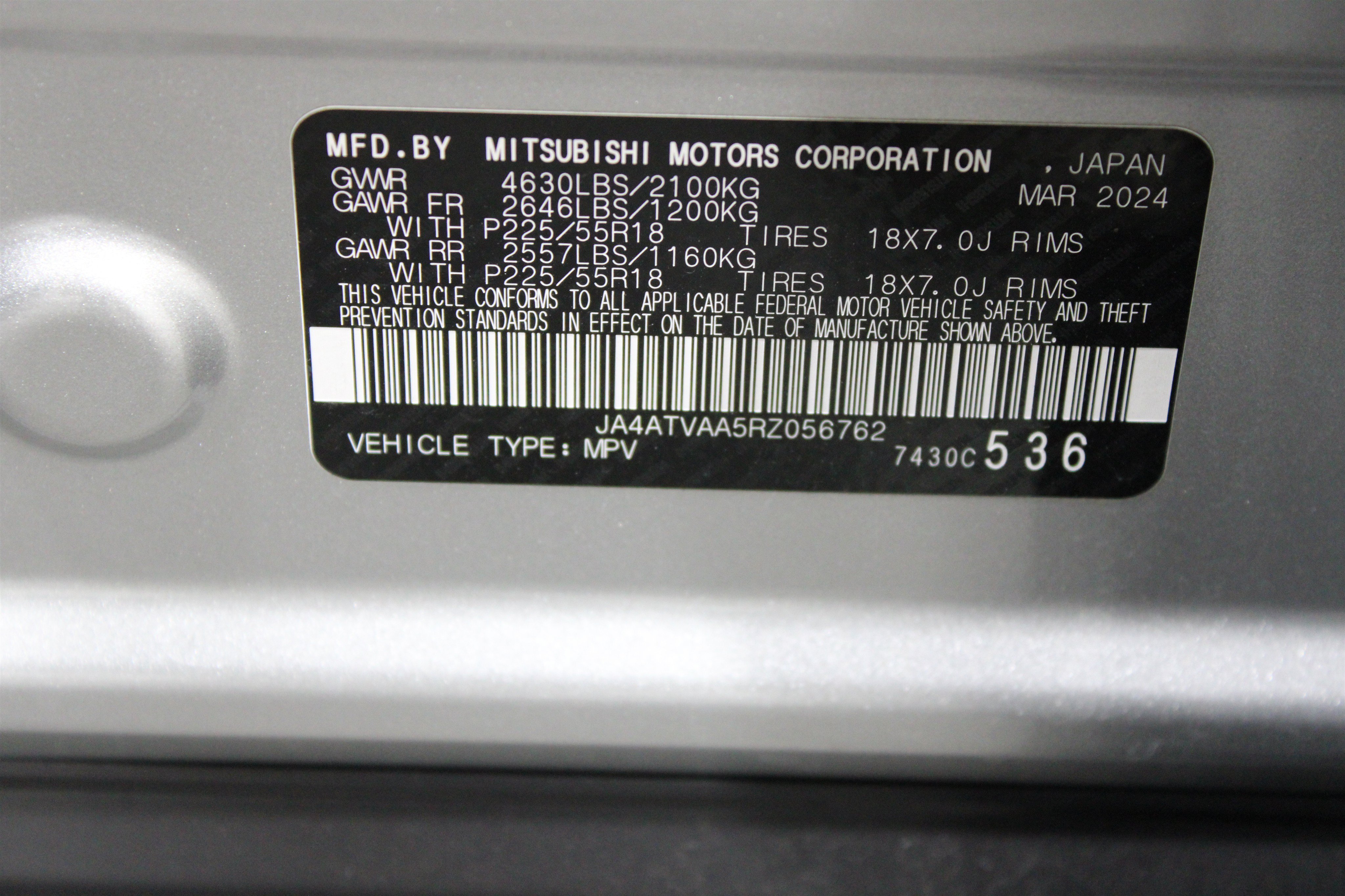 Used 2024 Alloy Silver Metallic Mitsubishi LE image 36