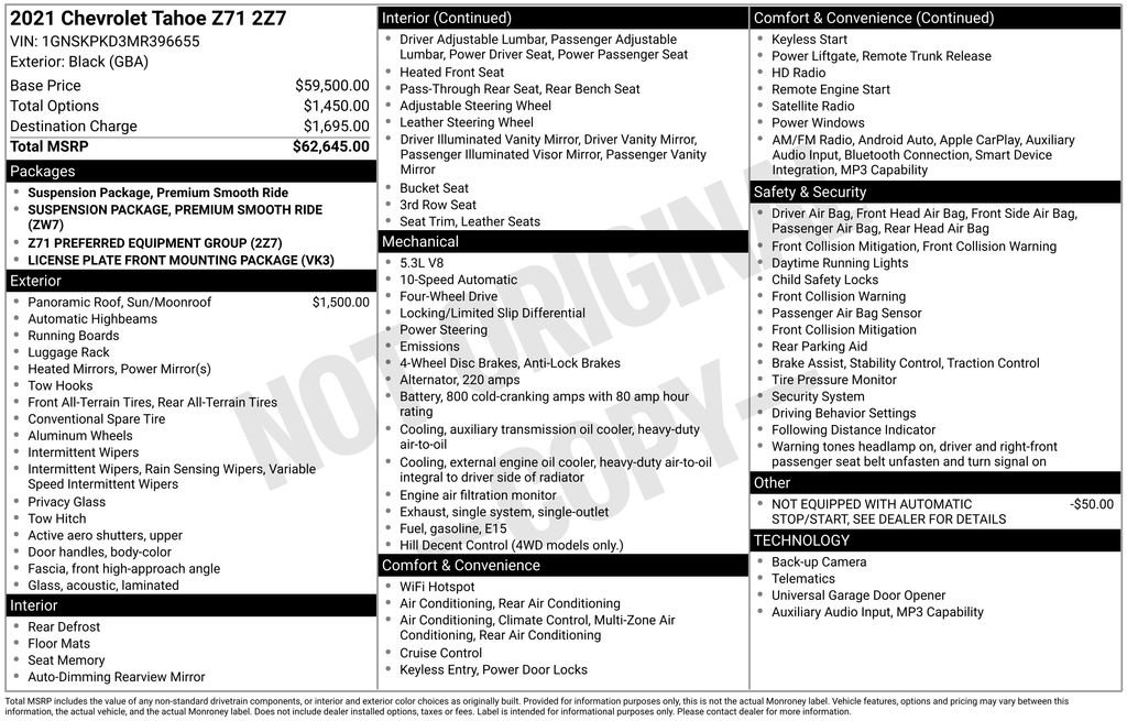Used 2021 Black Chevrolet Z71 image 41