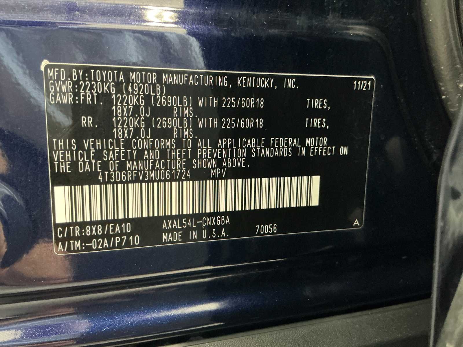 Used 2021 Blueprint Toyota Hybrid Limited image 28