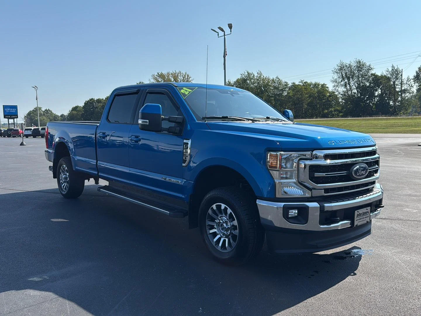 Used 2021 Velocity Blue Metallic Ford LARIAT image 2