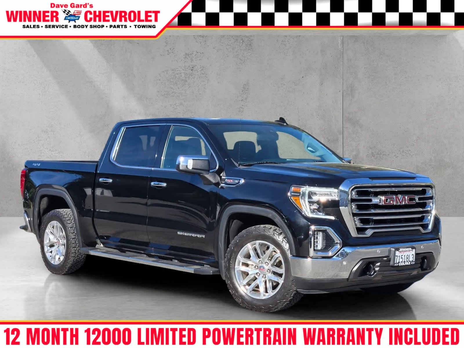 Used 2022 Onyx Black GMC SLT image 1