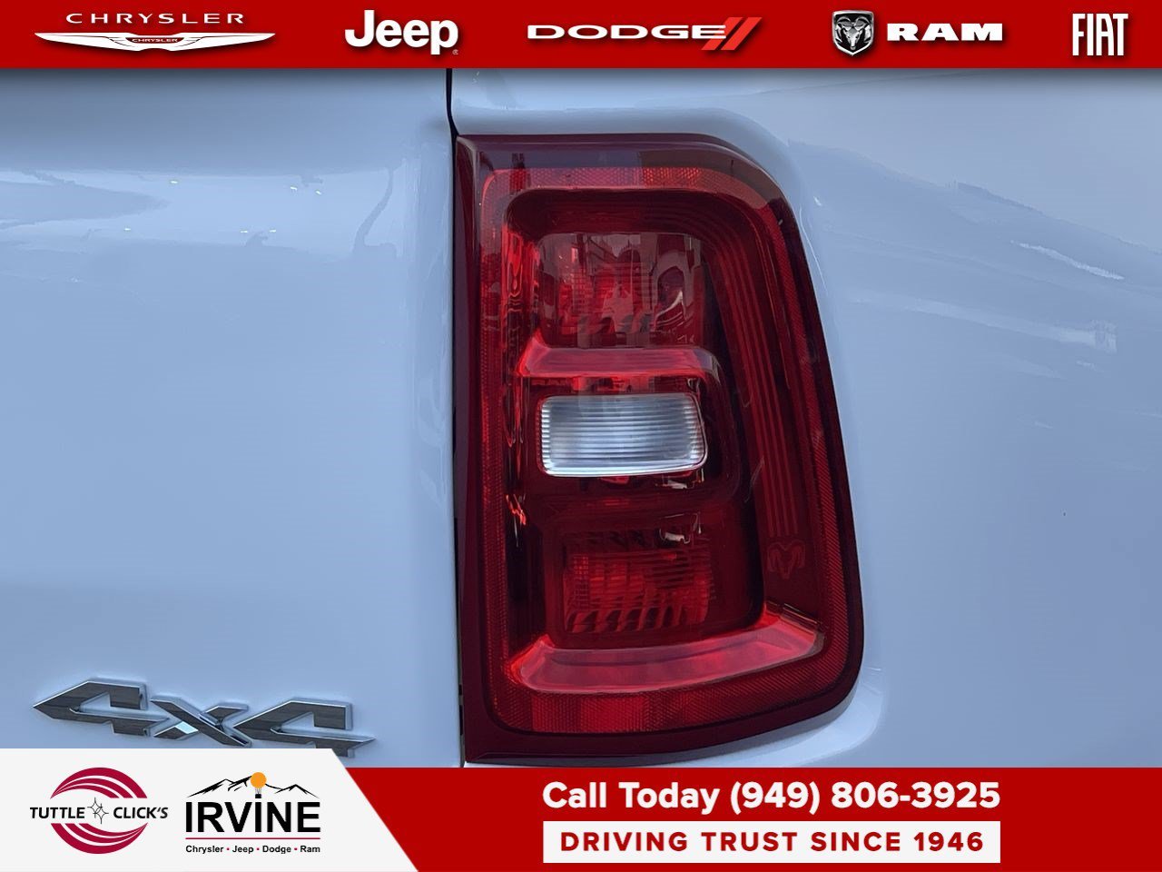 New 2026 Bright White Clear-Coat Exterior Paint RAM Laramie image 9