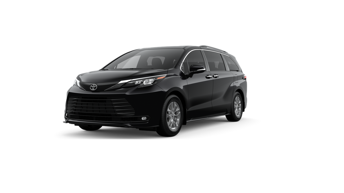 Midnight Black Metallic 2026 Toyota Sienna XLE 7-Passenger FWD Minivan Front-Wheel Drive